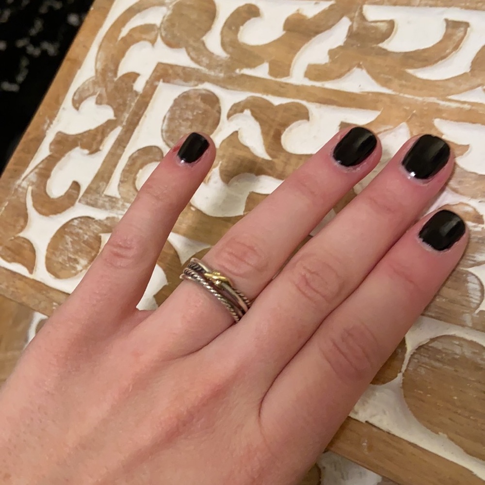 David Yurman X Crossover Ring With 18k Gold Size 7